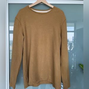 Brown textured pull over